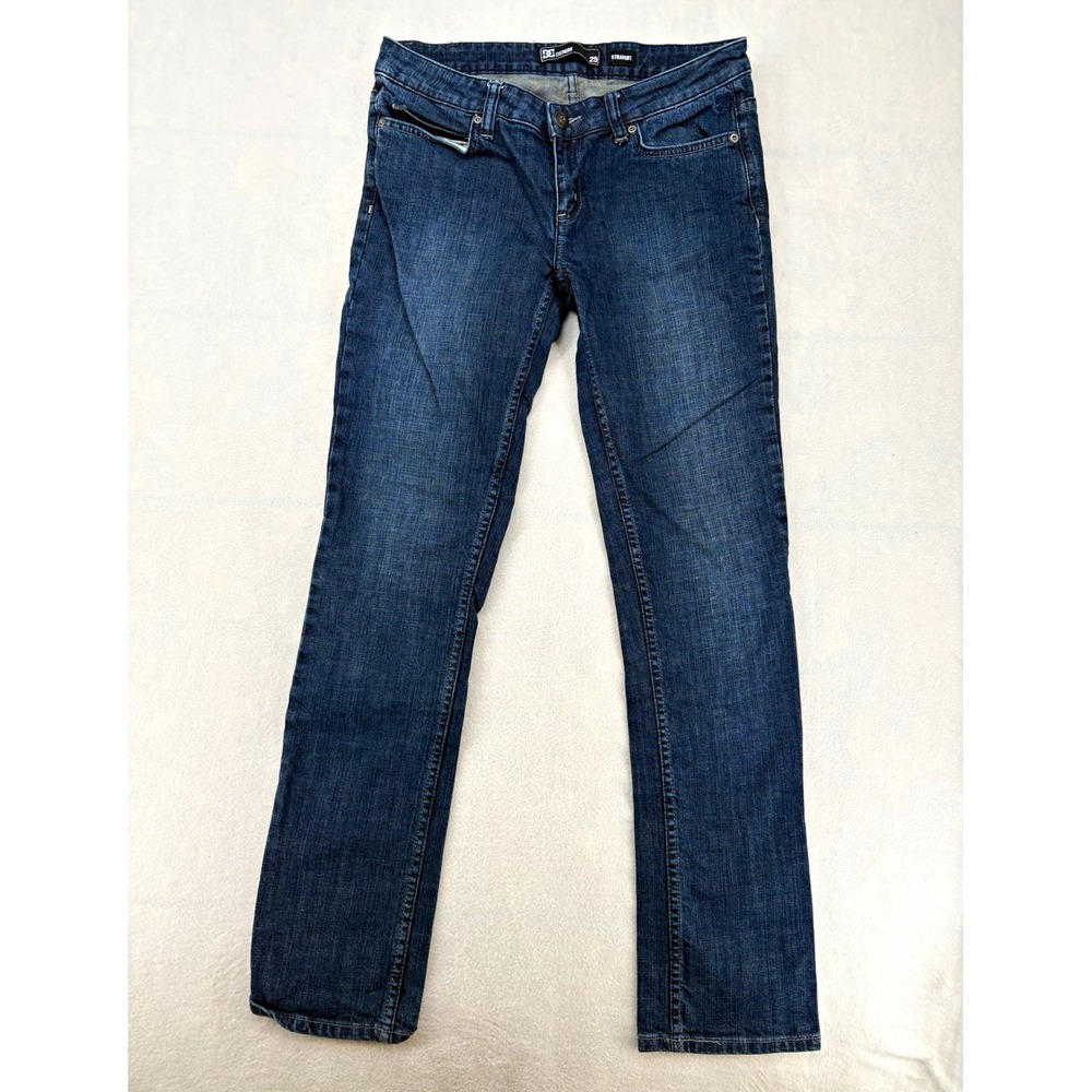 DC Denim Straight Fit Jeans Blue Medium Wash Mid Rise 5-Pocket Men's 29